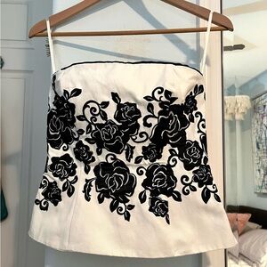 Strapless White House Black Market Bustier Size 2